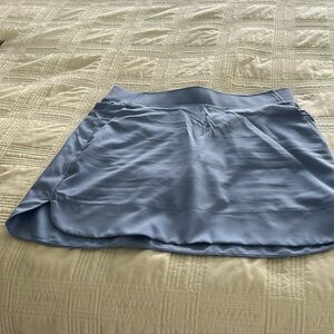 Ladies blue golf skort
